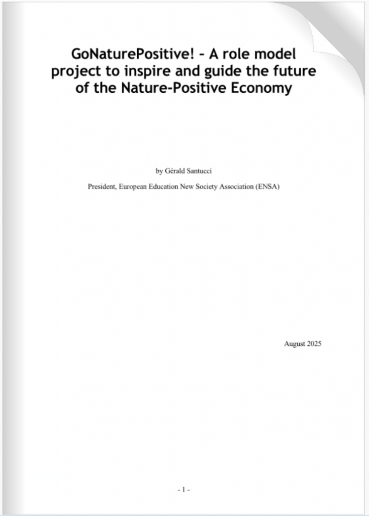 GoNaturePositive! – A role model project to inspire and guide the future of the Nature-Positive Economy